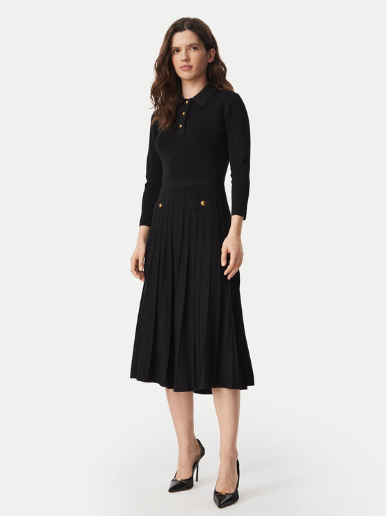 MICHAEL Michael Kors Rochie tricotată MT683J3BFD Negru Slim Fit