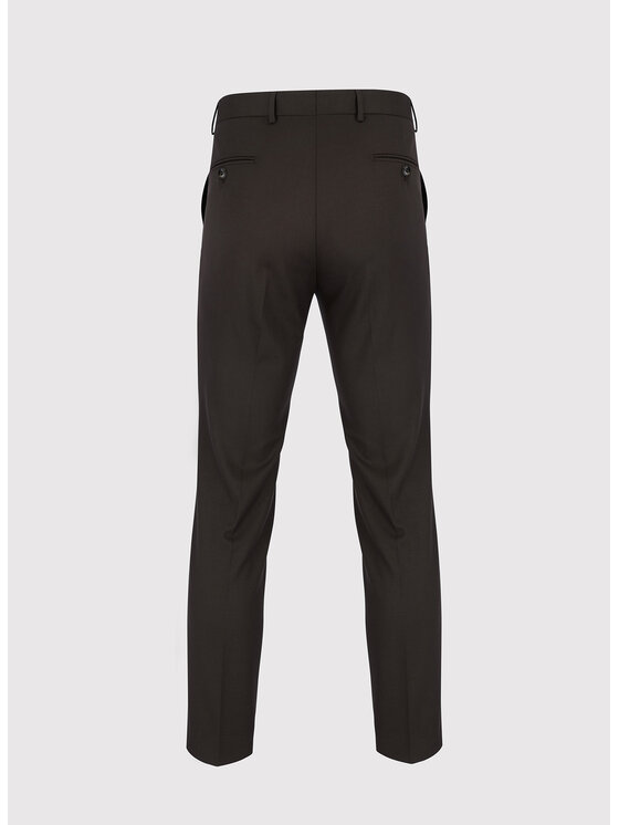 Pako Lorente Pako Lorente Spodnie garniturowe P24SF-6G-021 Brązowy Slim Fit