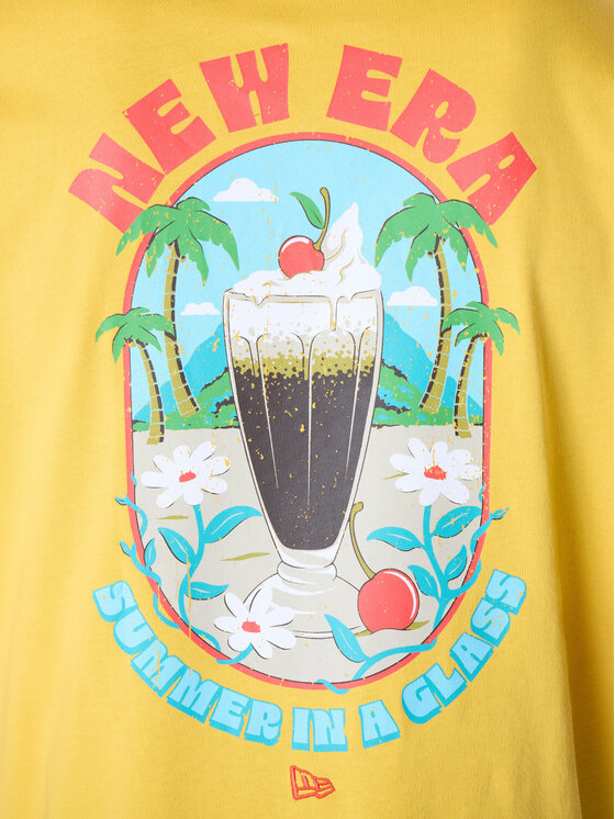 New Era New Era T-Shirt 60596304 Κίτρινο Regular Fit