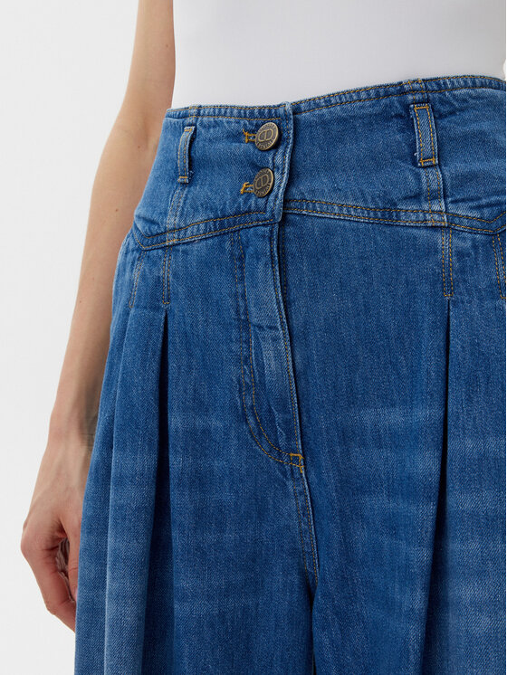 TWINSET TWINSET Farmer 251TP2611 Kék Wide Leg