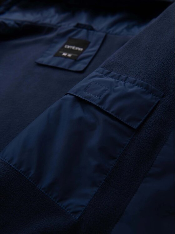 Ombre Ombre Kurtka przejściowa OM-JANP-0194 Zielony Regular Fit