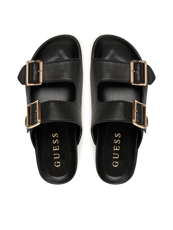 Guess Guess Παντόφλες FLTFST LEA03 Μαύρο