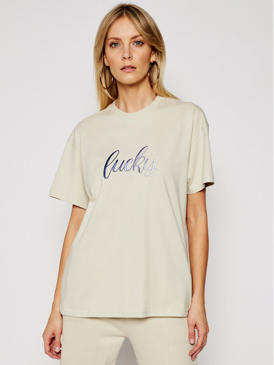 Local Heroes Tricou Lucky SS21T0031 Bej Regular Fit
