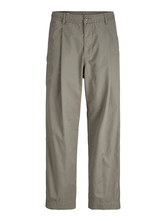 Jack & Jones Jack & Jones Auduma bikses Owen Cade 12282385 Zaļš Baggy Fit