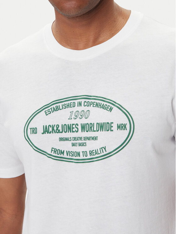 Jack&Jones Jack&Jones T-shirt York 12283800 Bijela Relaxed Fit