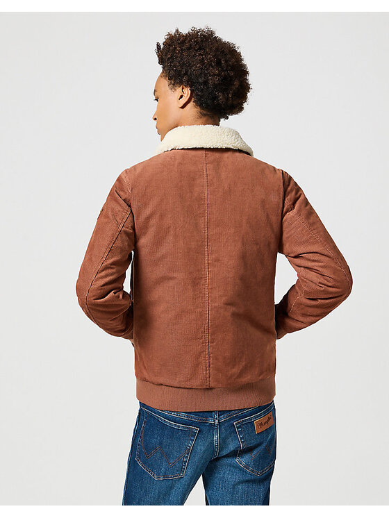Wrangler Wrangler Kurtka przejściowa CORDUROY Brązowy Regular Fit