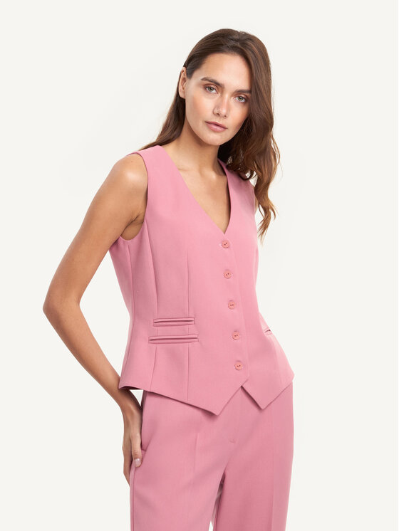 KMX KMX Kamizelka 192780018 Różowy Fitted Fit