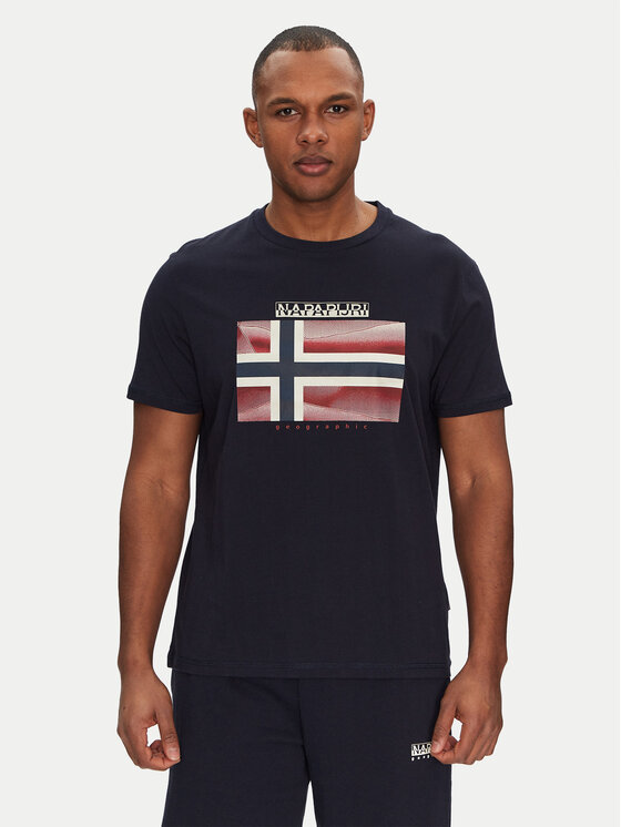 Napapijri Napapijri Póló S-Lari NP0A4IE51761 Sötétkék Regular Fit