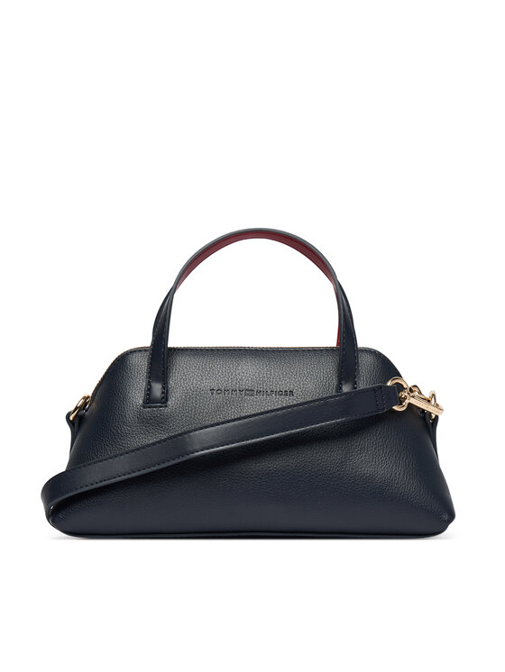 Tommy Hilfiger Tommy Hilfiger Torbica Th Buckle Mini Tote AW0AW19034 Tamnoplava
