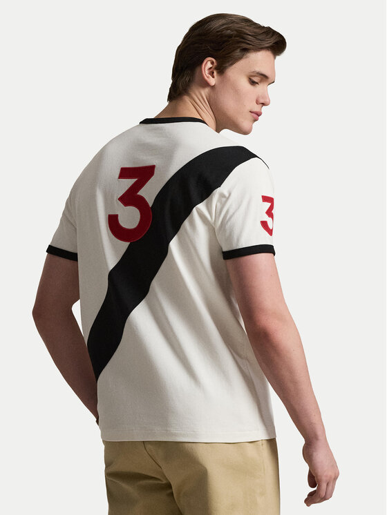 Polo Ralph Lauren Polo Ralph Lauren Tricou 710B14215001 Écru Classic Fit