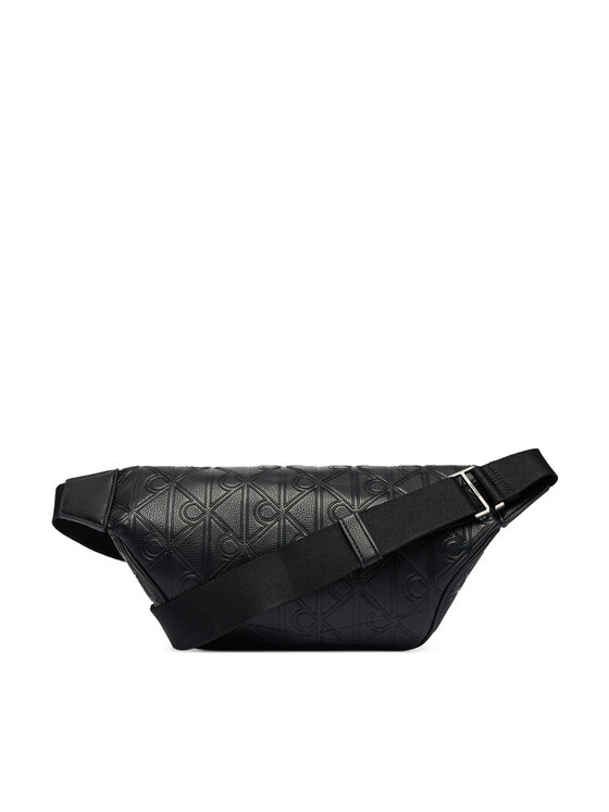 Calvin Klein Calvin Klein Чанта за кръст﻿ Emblem Aop Deboss Waistbag LV04D3564G Черен