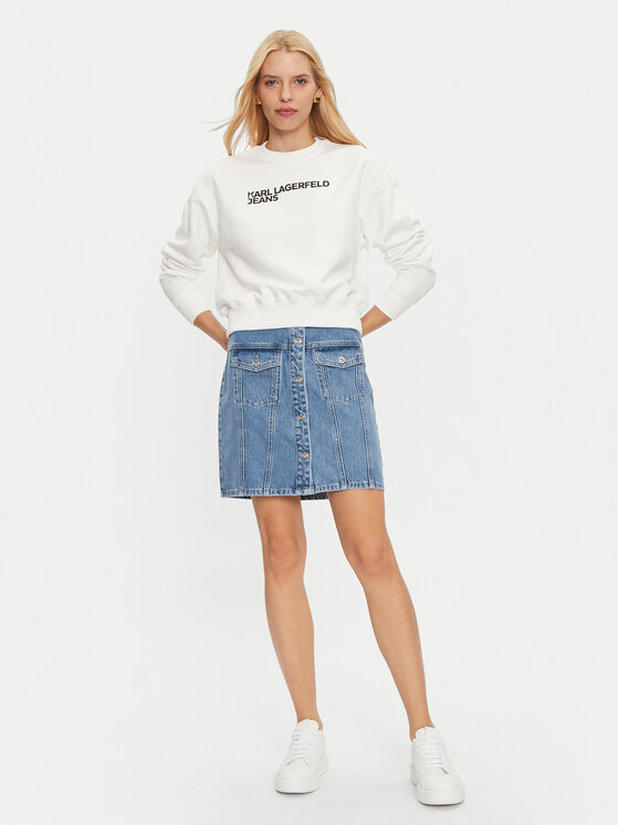 Karl Lagerfeld Jeans Karl Lagerfeld Jeans Spódnica jeansowa 246J1202 Niebieski Regular Fit