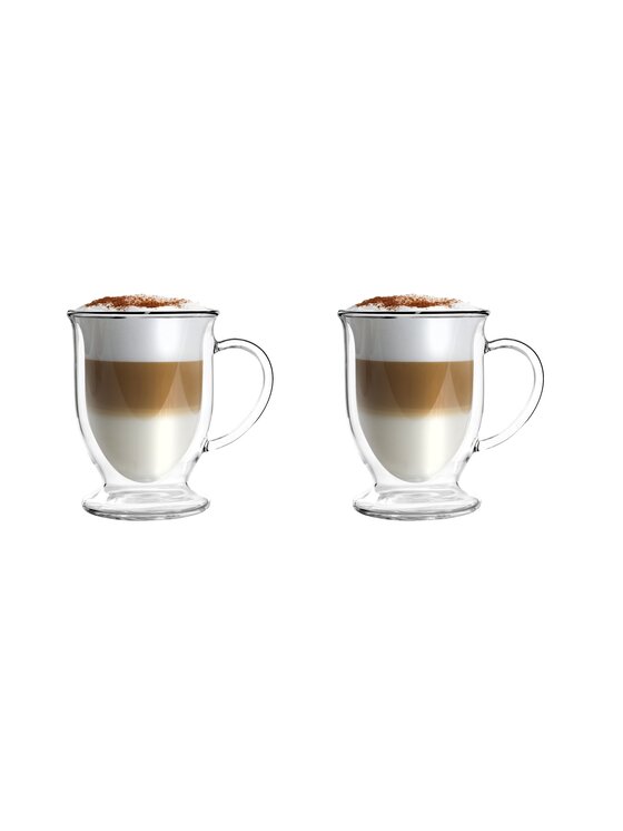 Vialli Design Vialli Design Komplet szklanek KOMPLET 2 SZKLANEK DO LATTE 250ML AMO 6421 Przezroczysty