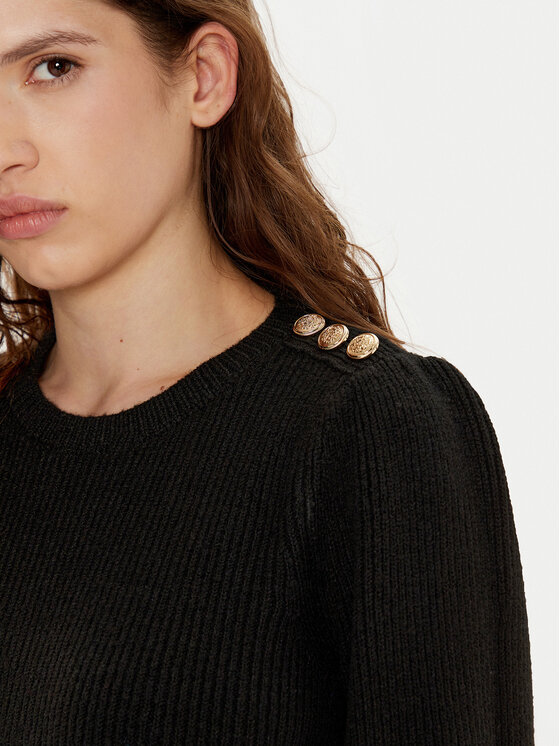 Gaudi Gaudi Kootud kleit 421BD13010 Must Regular Fit