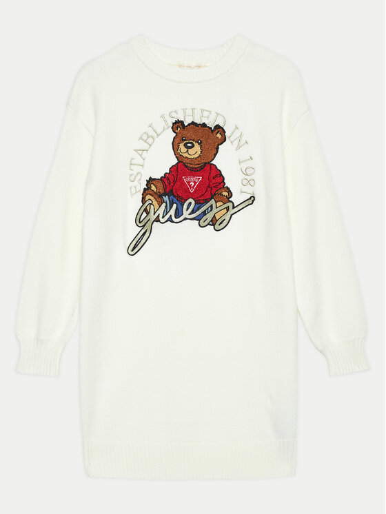 Guess Guess Φόρεμα υφασμάτινο J4BK12 Z3GS0 Εκρού Comfort Fit