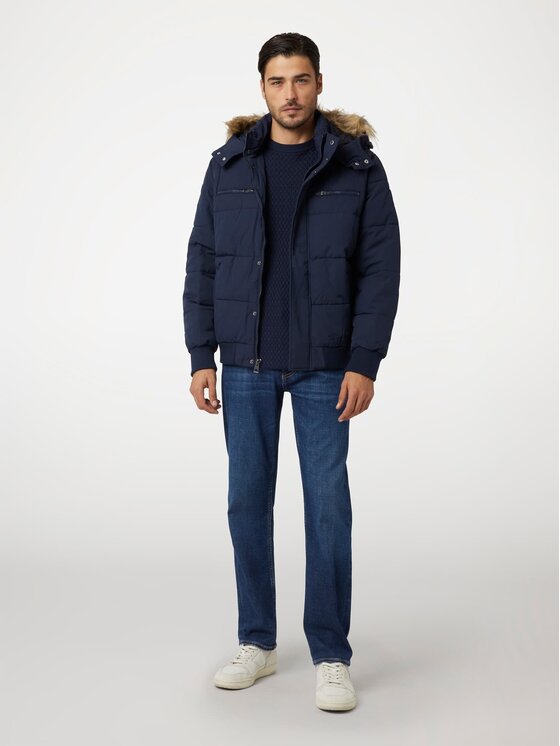 Guess Guess Bunda pro přechodné období 169831 Modrá Classic Fit