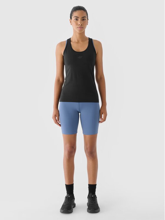 4F 4F Top 4FWAW24TFSLF411-20S Čierna Slim Fit