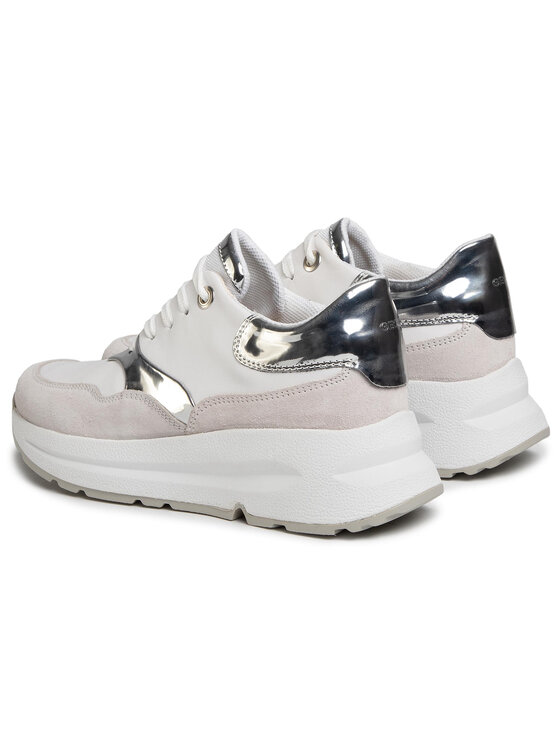 Geox Geox Snīkeri D Backsie C D02FLC 085BN C0007 Balts