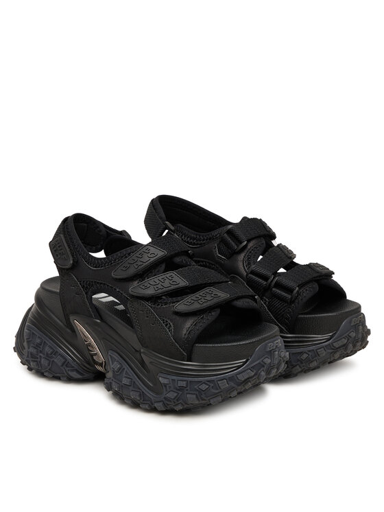 Buffalo Buffalo Sandali Cerbo Sandal Track 1602366 Nero