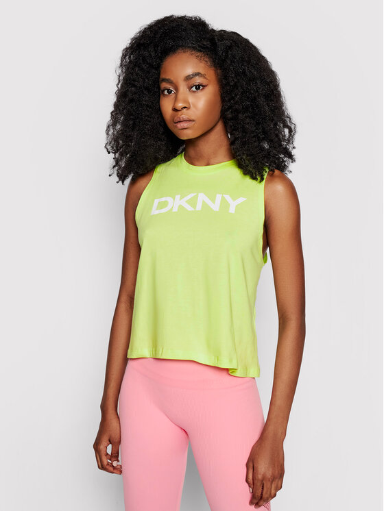 DKNY Sport DKNY Sport Top DP1T8084 Zielony Relaxed Fit