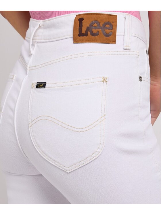 Lee Lee Jeansy REESE Biały Bootcut Fit