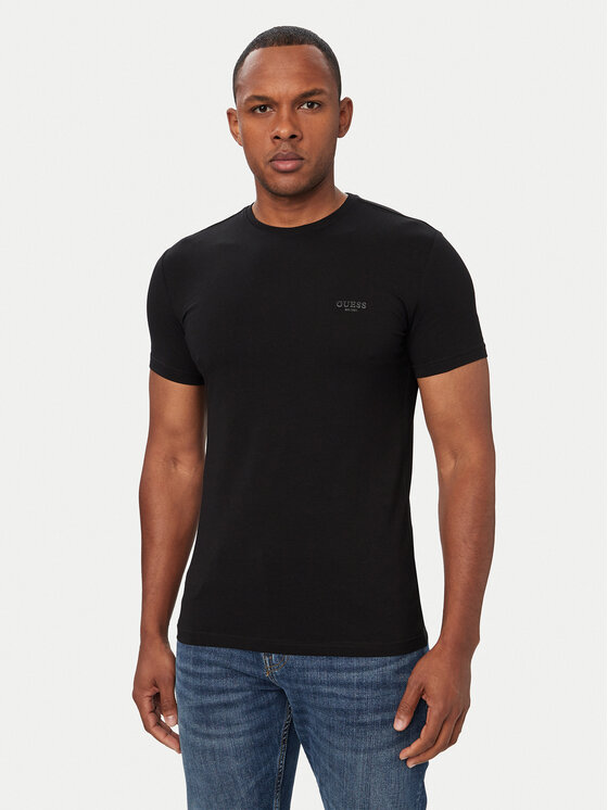 Guess Tricou M6YI24 K3728 Negru Extra Slim Fit