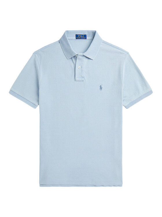 Polo Ralph Lauren Polo Ralph Lauren Polo marškinėliai 710970582001 Šviesiai mėlyna Custom Slim Fit