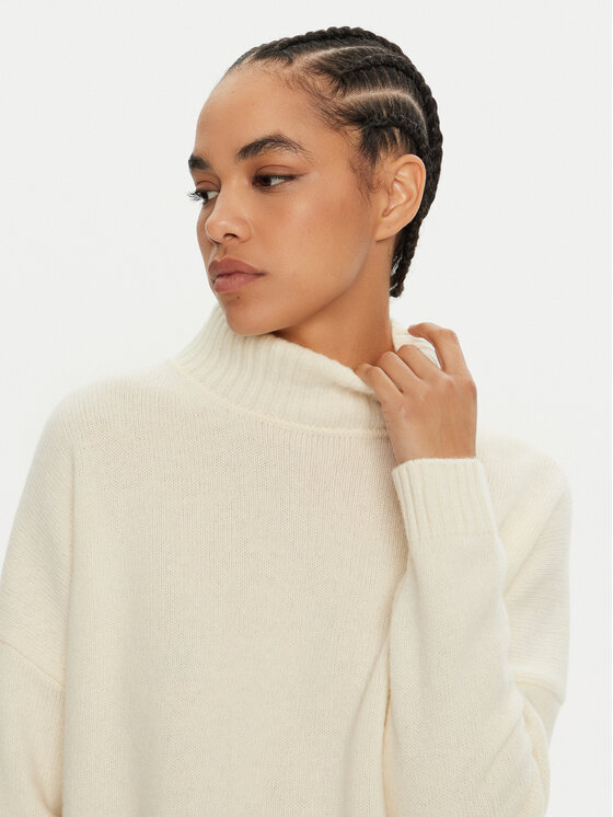 Weekend Max Mara Weekend Max Mara Rollkragenpullover Borgia 2425366082 Écru Loose Fit