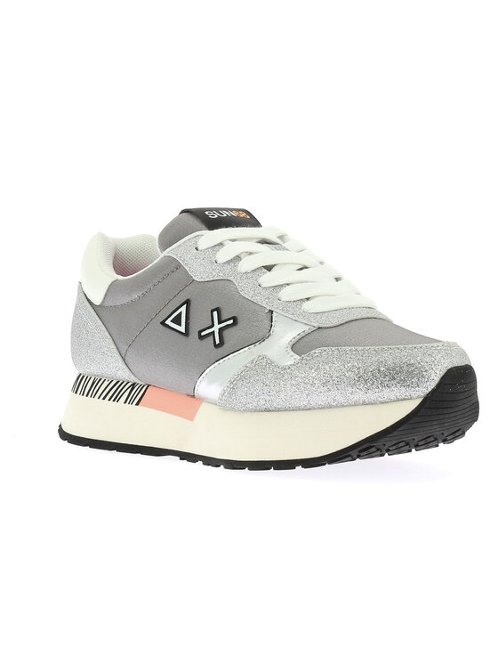 SUN68 SUN68 Sneakersy SUN68 Sneaker Donna Kelly glitter Z33222 44 Argento Srebrny