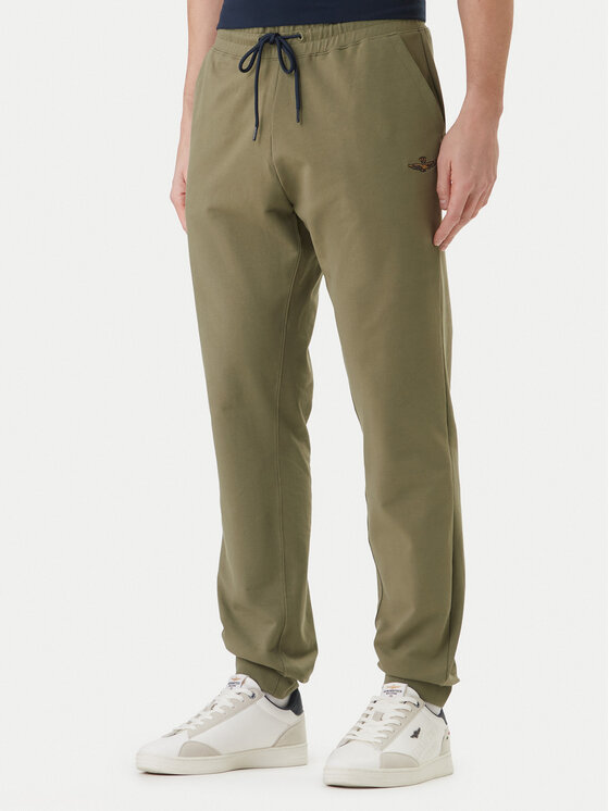 Aeronautica Militare Aeronautica Militare Sportinės kelnės 261PF1008UF00674 Žalia Regular Fit