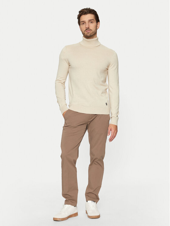 U.S. Polo Assn. U.S. Polo Assn. Golf MUP3798 Beżowy Slim Fit