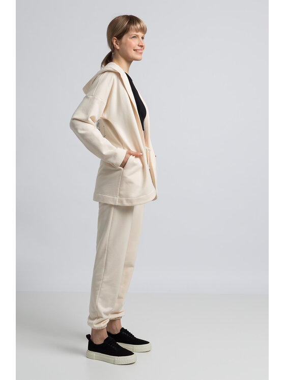LaLupa LaLupa Bluza LA058 Écru Comfortable Fit