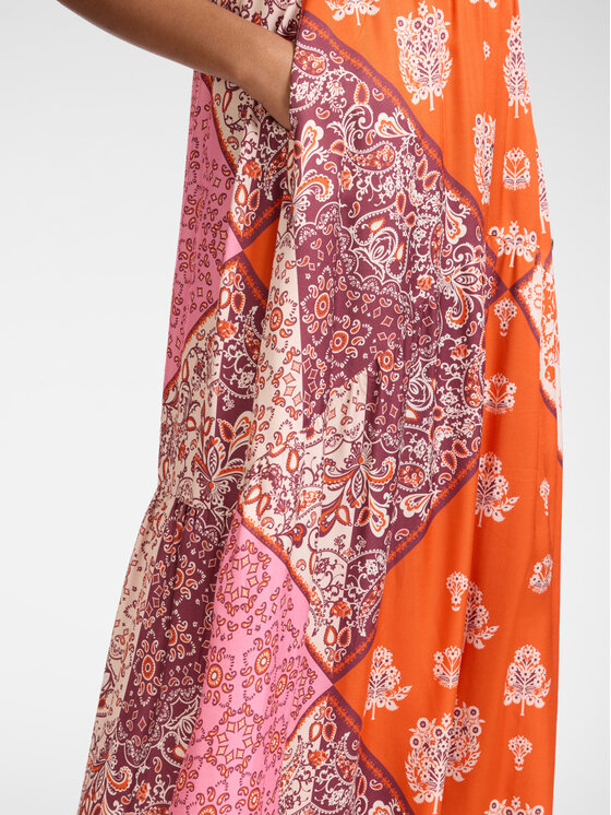Elena Mirò Elena Mirò Gonna maxi 1027Z000072N001 Arancione A-Line Fit