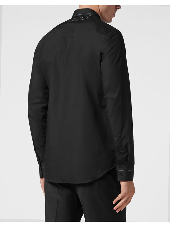 PHILIPP PLEIN PHILIPP PLEIN Koszula 3151 Czarny Fitted Fit
