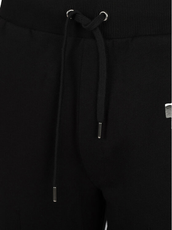 Les Hommes Les Hommes Kalhoty z materiálu LJJ111-782P | Jogger Pants Černá Regular Fit