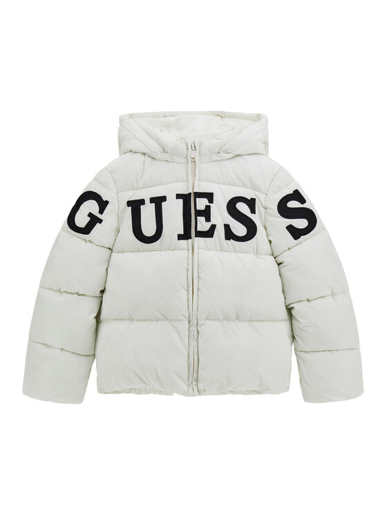 Guess Guess Geacă de iarnă J5BL16 WB240 Écru Regular Fit