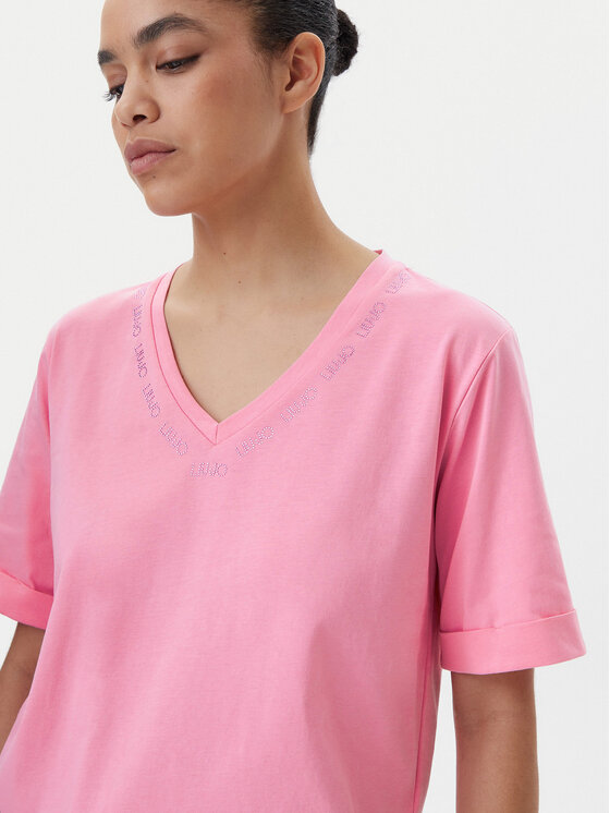 Liu Jo Sport Liu Jo Sport T-Shirt q-roa-35247 Barevná Regular Fit