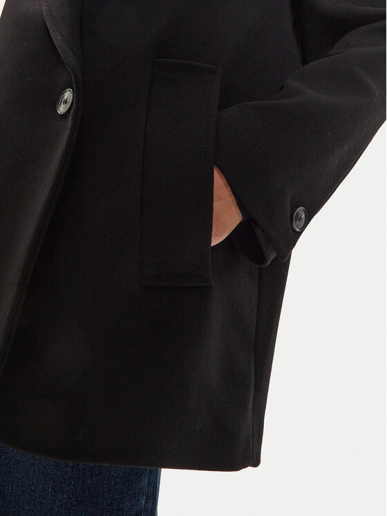 IVY OAK IVY OAK Cappotto di lana Jenna IO119100 Nero Regular Fit