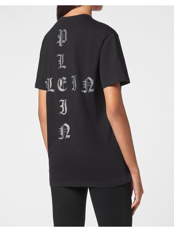 PHILIPP PLEIN PHILIPP PLEIN Tričko 4955 Čierna Regular Fit