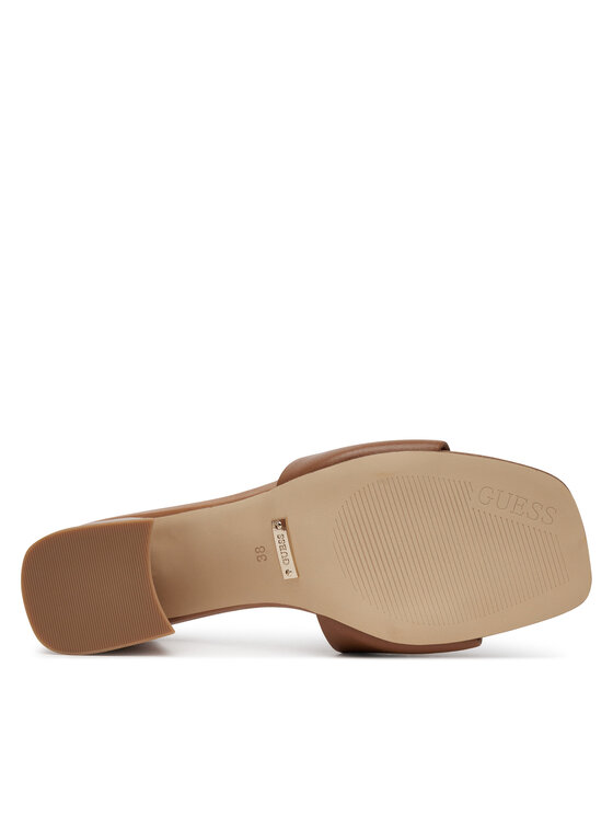 Guess Guess Παντόφλες FLJGAS LEA03 Καφέ