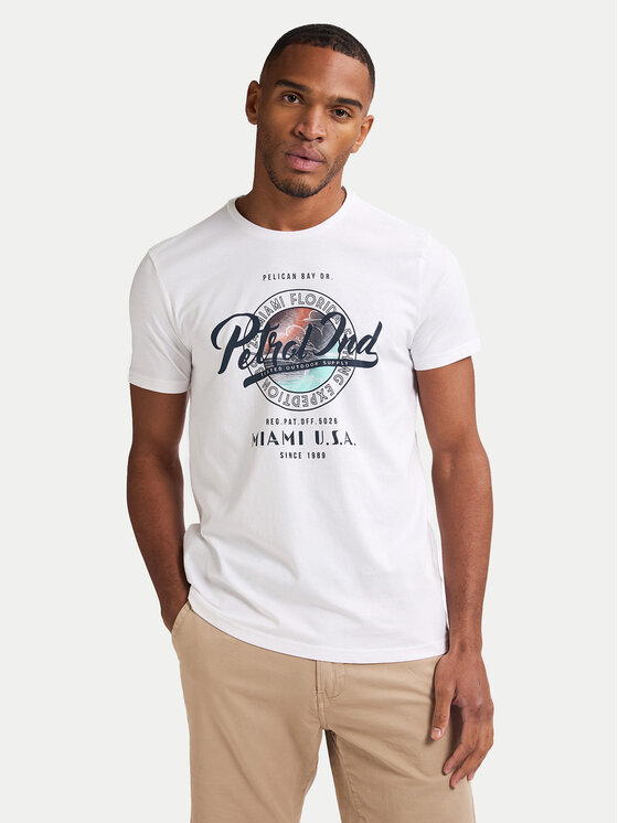 Petrol Industries Petrol Industries T-Shirt M-1050-TSR602 Bílá Regular Fit