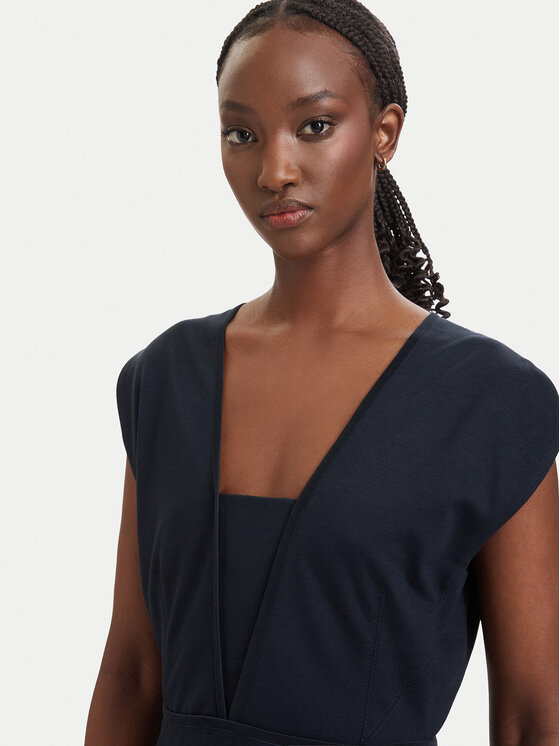 BOSS BOSS Коктейлна рокля Dorlita 50563851 Тъмносин Slim Fit