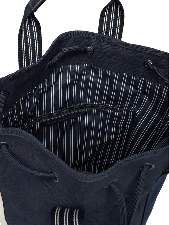 Tommy Hilfiger Tommy Hilfiger Ruksak Hertiage Logo Patch Crossbody Sling Bag AM0AM14264 Tmavomodrá