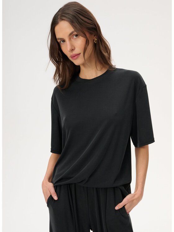 LEBRAND LEBRAND T-Shirt Ariana Μαύρο