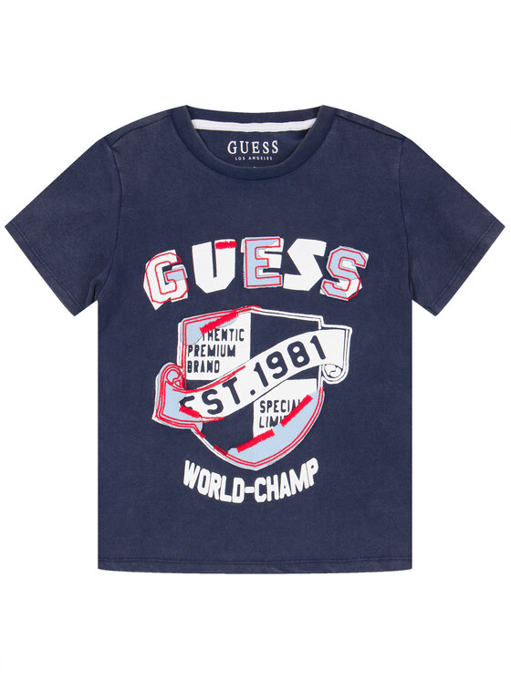 Guess Guess T-shirt L01I13 K82C0 Blu scuro Regular Fit