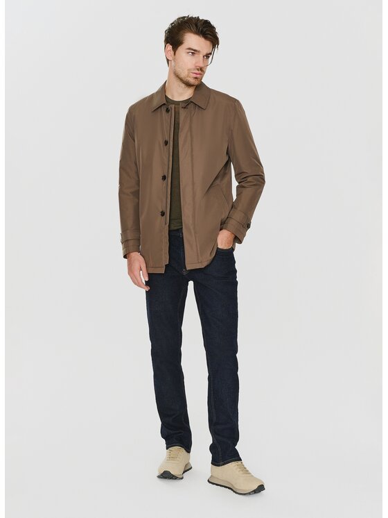 Pako Lorente Pako Lorente Płaszcz przejściowy P23WF-7X-010 Brązowy Classic Fit