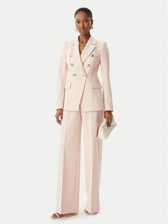 Maryley Maryley Pantaloni di tessuto 26EB680/43PY Rosa chiaro Regular Fit