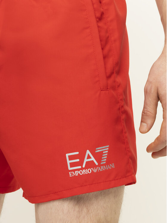 EA7 Emporio Armani EA7 Emporio Armani Plavecké šortky 902000 CC721 00074 Červená Regular Fit
