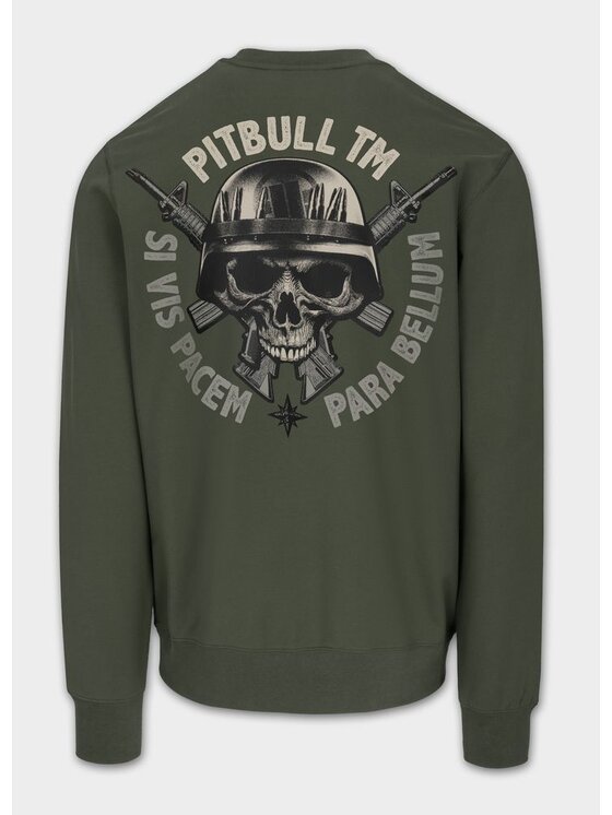 PITBULL PITBULL Bluza PARA BELLUM Zielony Regular Fit