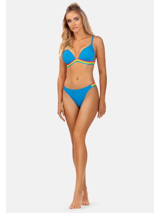 Miss Lou Miss Lou Bikini ML001 Niebieski